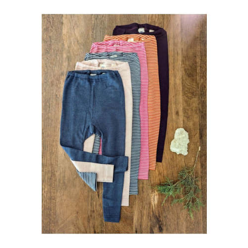 NEW Colors! Cosilana Organic Wool Silk - Kids Leggings (12 months - 10 years)