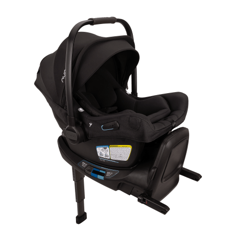 Nuna PIPA Aire RX Infant Car Seat with RELX base - Caviar/Chocolate