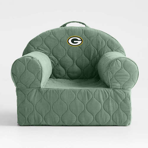 NFL Green Bay Packers Large Iceberg Green Quilted Cotton Corduroy Kids Lounge Nod Chair
