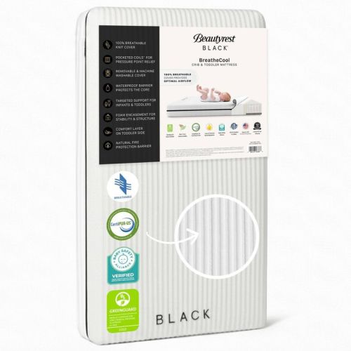 Beautyrest Black BreatheCool 2-Stage Standard Crib Mattress