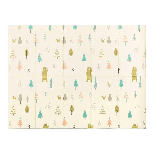 Dream On Me Play Time Reversible Baby Play Mat, Foldable with Extra Large Thick Foam, Cloud