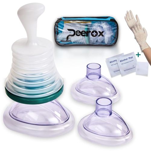 Green Choking Rescue Device, Choking Device for Kids & Adults, Seniors, Anti Choking Device First Aid for Home, Portable Airway Suction Device for Children, Travel Kit, Quick Easy to Use for All Ages