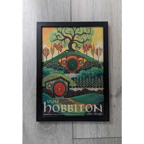LOTR Framed Canvas Artwork, Lord of the Rings Wall Art, Framed Tolkien Artwork, Art Gift For Tolkien Enthusiast, Lord of the Rings Poster