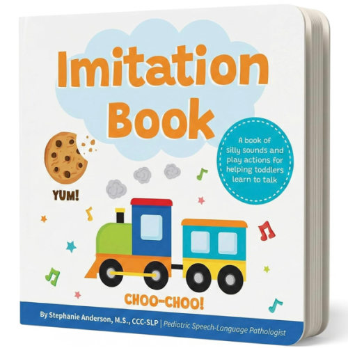 Imitation Book: Interactive & Fun Learn to Talk Board Book For Toddlers Ages 0-4, Written by a Speech Therapist