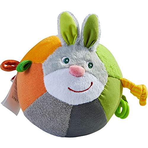 HABA Baby Balls - Machine Washable Baby Sensory Toys - Ideal Baby Toy for Teething, Tummy Time Toys for Ages 6 Months & up
