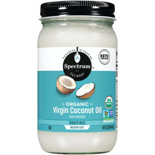 Spectrum Naturals Organic Virgin Coconut Oil for Cooking, Unrefined, 14 fl oz