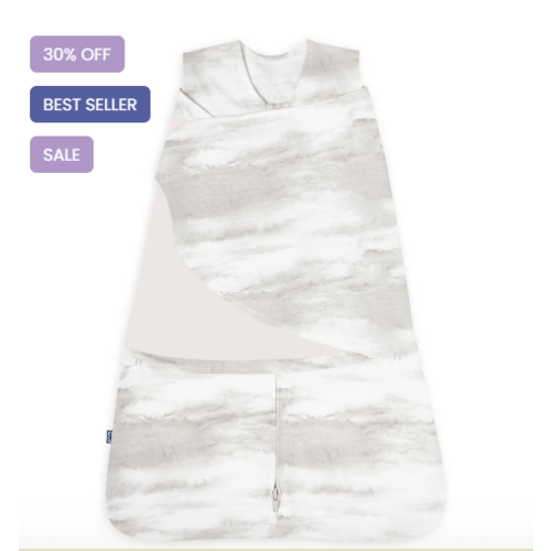 Grey Ombre Ideal Temp Newborn Swaddle 1.5 TOG | HALO