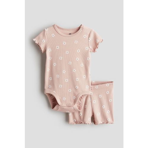 2-piece Ribbed Cotton Set