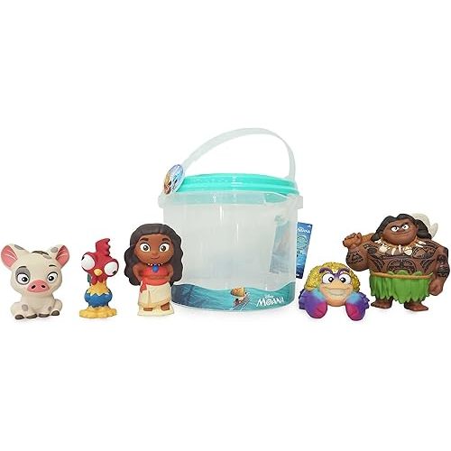 Disney Store Official Bath Set (Moana) - Kids Bath Accessories with Beloved Disney Characters - Colorful and Fun Bath Time Essentials for Kids - Suitable for All Ages