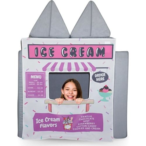 Couch Swag Play Panel for Childrens Foam Sofa Kids Couch (Ice Cream Store)