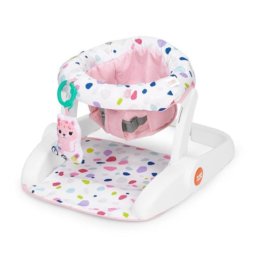 Bright Starts Learn-to-Sit 2-Position Baby Floor Seat (Terrazo Pink)