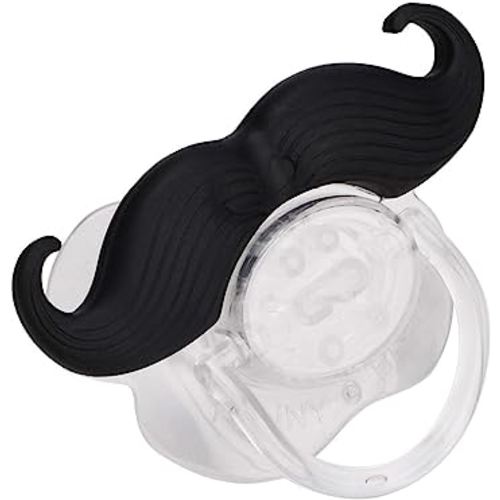 Baby Funny Pacifier Silicone Pacifier Food Grade Lips Portable Cute Pacifiers with Funny Beard Design for Child Kids Teeth Gift