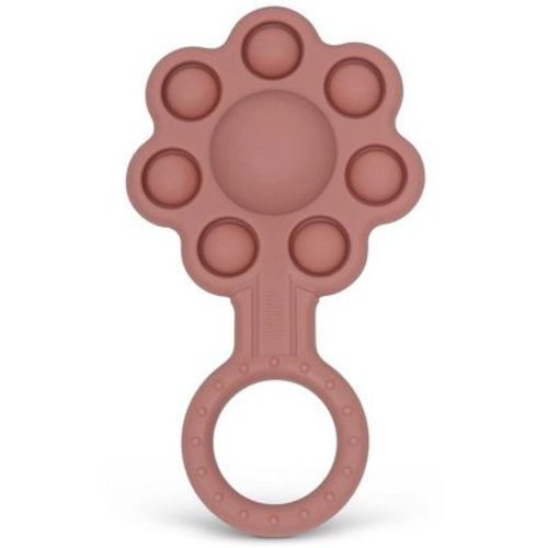 Silicone Baby Pop-it Flower Rattle - Engage Your Baby's Senses with Vibrant Colors and Popping Delight with Sensory Teething Fun (MultiColor)