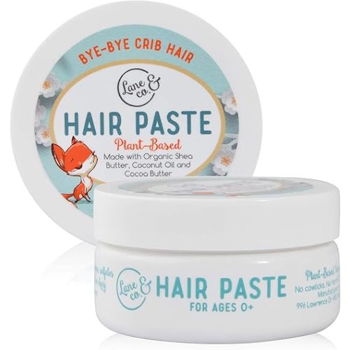 LANE & CO. Hair Paste - Plant-Based Styling Paste for Babies, Toddlers, Kids - Natural & Organic Formula, Safe & Non-Sticky, Tame Bed Head & Flyaway Hair, 2oz