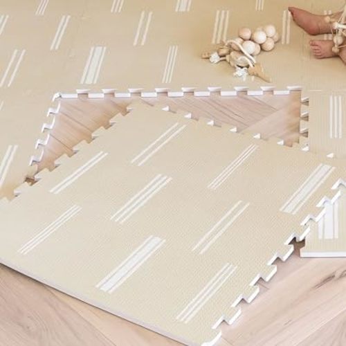 Lillefolk Foam Baby Play Mat – Interlocking Tiles for Kids | Non-Toxic Crawling Mat for Tummy Time, Toddlers & Babies – 6x6ft 9 Tiles