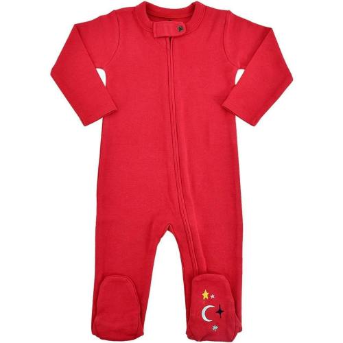 Organic Cotton Footie | Scarlet Red