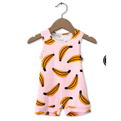 Go Bananas Sleeveless Shorty Romper Luxe Edition | Cotton Bamboo Blend