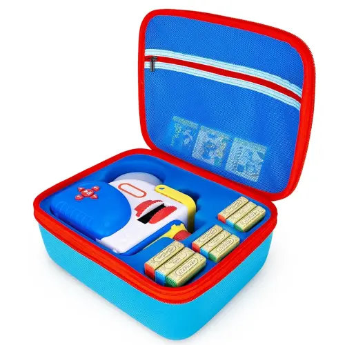 Case Compatible with Little Tikes Story Dream Machine Books Starter Set, Toy Storage Case for Little Tikes Projector Storybook Character, Gift for Kids Girls Boys, Blue (Case Only)
