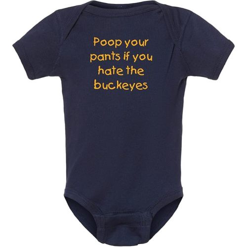 Campus Originals Michigan Fan Poop Your Pants if You Hate the Buckeyes Baby Bodysuit