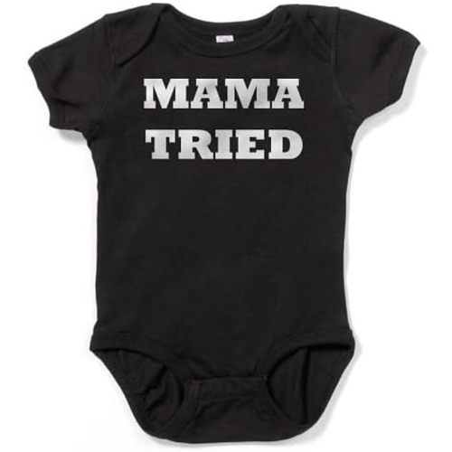 CafePress Mama Tried Happy Mothers Day Body Suit Infant Baby Bodysuit Romper