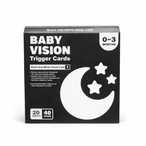 Black & White Baby Vision Trigger Cards - Enhance Early Visual Development
