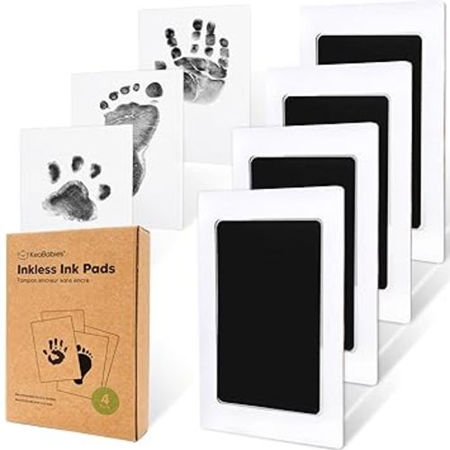 4-Pack-Ink Pad for Newborn Keepsake(Jet Black)