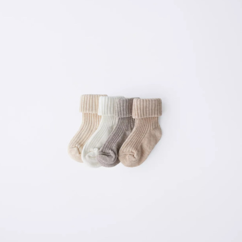 FOUR-PACK OF SOCKS WITH COLOR BOX - Light beige | ZARA United States