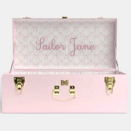 Petite Trunk - Pink - Bella’s Bows / Embroidery