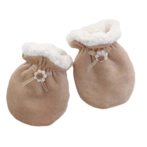 Baby Winter Mittens Soft Fleece Full Finger Gloves Warm Infant Gloves Anti-Grab Mittens for Cold Weather