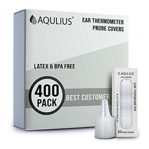 Aqulius 400 Pack of Ear Thermometer Covers Disposable (Universal Fit - Medical Grade)