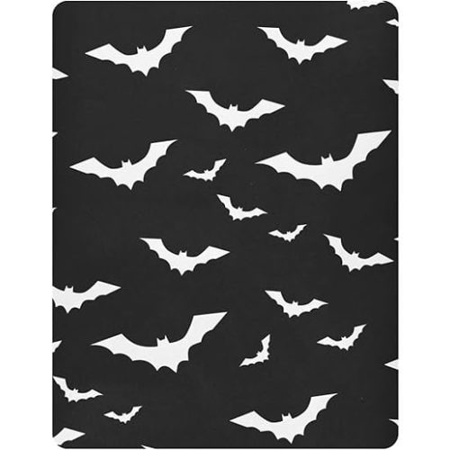 Halloween Bats Crib Sheets Soft Breathable Fitted Baby Playard Sheets Mattress Cover for Girl Boys, 39" x 27" x 5"