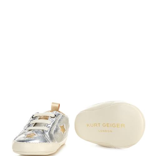 Kurt Geiger London Girls' Lane Star Sneaker Crib Shoes (Infant)