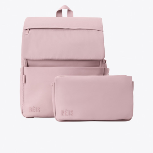 BÉIS 'The Ultimate Diaper Backpack' in Atlas Pink - Best Pink Backpack Diaper Bag