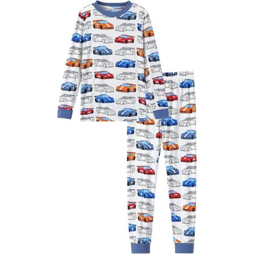 PATPAT Toddler & Kids Pajama Sets with Bamboo Viscose, Snug Fit Pjs for Girls, All-Season Comfort Sleepwear, Ages 2-12 Years