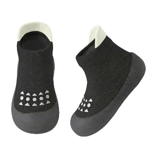 Baby Sock Shoes Toddler Walking Shoes Infant Non-Slip Slippers with Soft Rubber Sole Baby Boys Girls Sneakers