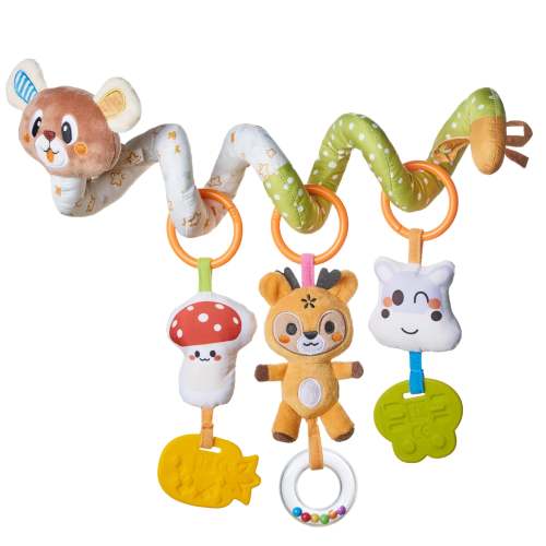 Bear Spiral Activity Toy for Car Seat, Stroller, Crib and Play Gym