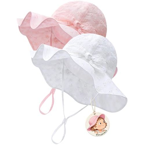 FURTALK Baby Sun Hat Toddler Beach Hats with UPF 50+ Sun Protection Wide Brim Girls Bucket Hat