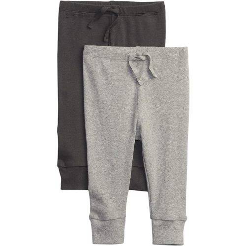 GAP Unisex Baby Pull-on Pants, Grey Heather, 0-3 Months US