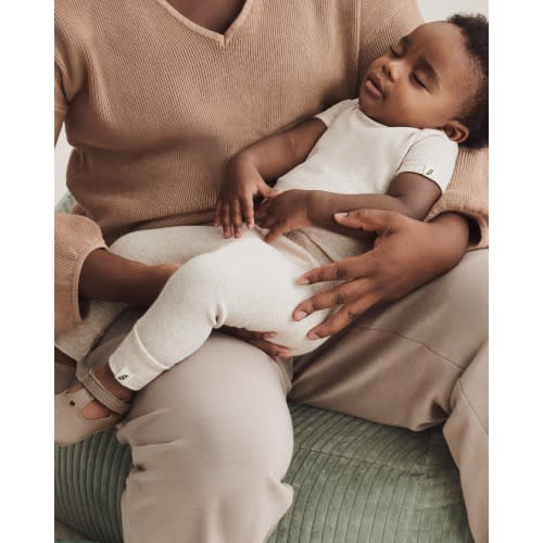 Organic Cotton Essential Short Sleeve Bodysuit - mangano calcite | easy-peasy Soft, Sustainably Made Childrenswear