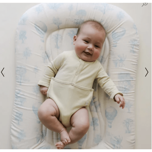 Infant Lounger Wave | Blue Toile