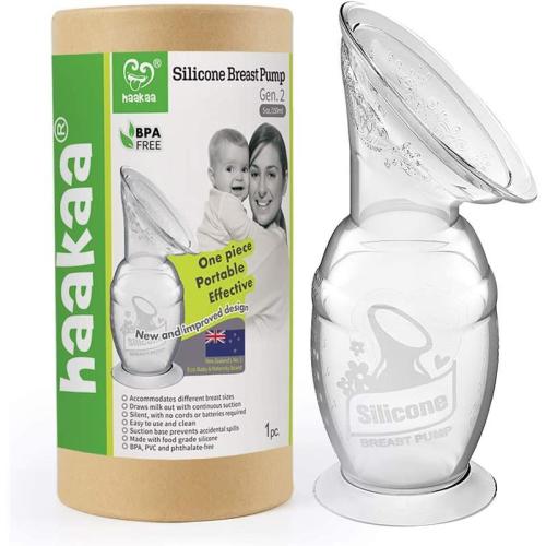Haakaa - Silicone Breast Pump with Suction Base, 5Oz