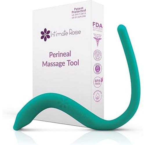 Perineal Massage Tool with 10 Vibration Modes: Designed for Labor and Delivery Essentials - Used During Pregnancy, Labor Prep, Third Trimester, and Postpartum - A Maternity Must Have by Intimate Rose