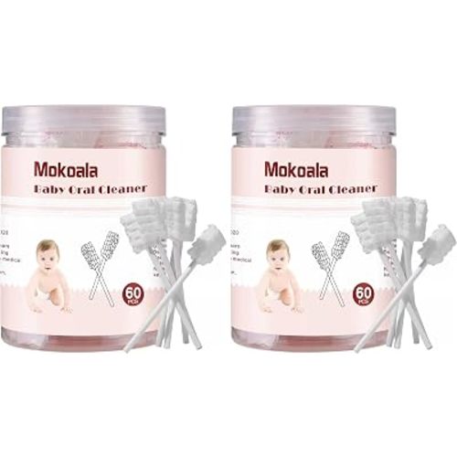 60Pcs Baby Tongue Cleaner, Baby Toothbrush