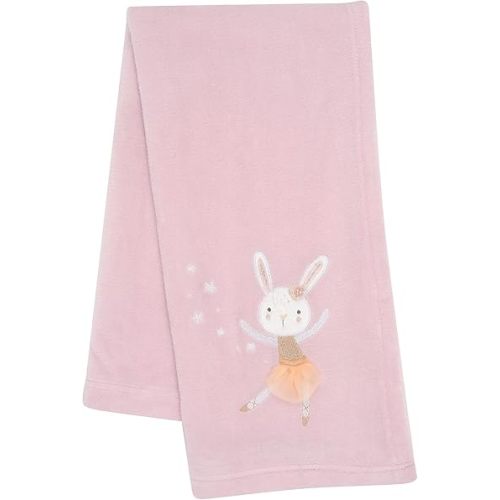 Bedtime Originals Tiny Dancer Baby Blanket - Pink, Animals, Celestial, Rabbit