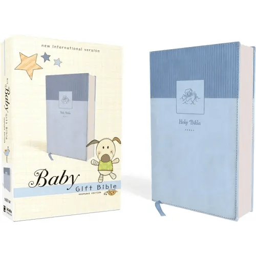 NIV, Baby Gift Bible, Holy Bible, Leathersoft, Blue, Red Letter, Comfort Print: Keepsake Edition