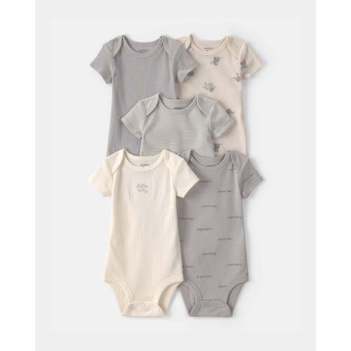 Baby 5-Pack Elephant Multipack Bodysuits