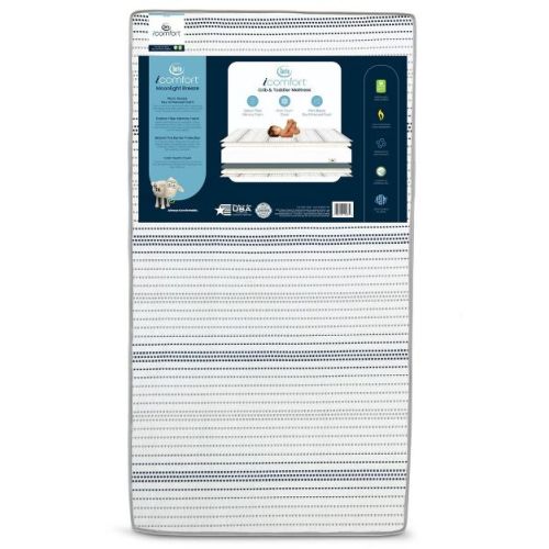 Serta iComfort Moonlight Breeze 2-Stage Plant-Based Foam Crib and Toddler Mattress