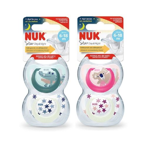 Nuk Star Orthodontic Soother 6-18M Assorted