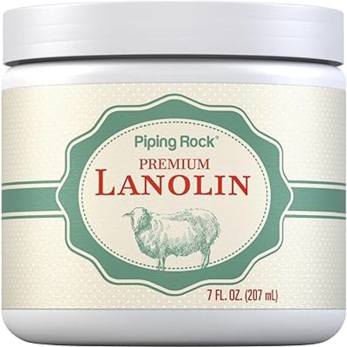 Piping Rock Lanolin Nipple Cream | 7 fl oz | Pure Hand & Skin Ointment | Soothing Balm