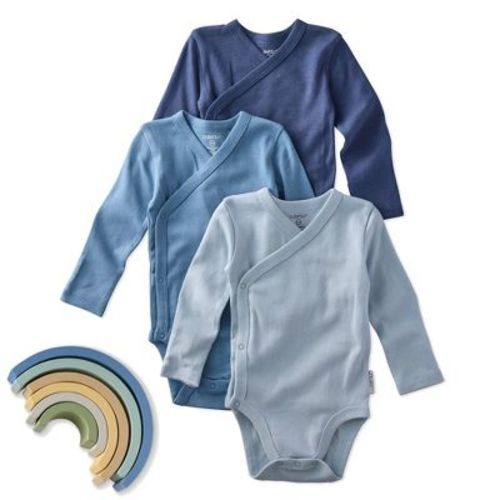 Butterblu STERLING 3-Pack Side Snap Bodysuit Terra 0-3M